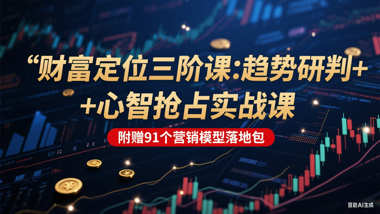 财富定位三阶：趋势研判 + 心智抢占实战课，附赠91个营销模型落地包 - 搞薯条网-搞薯条网