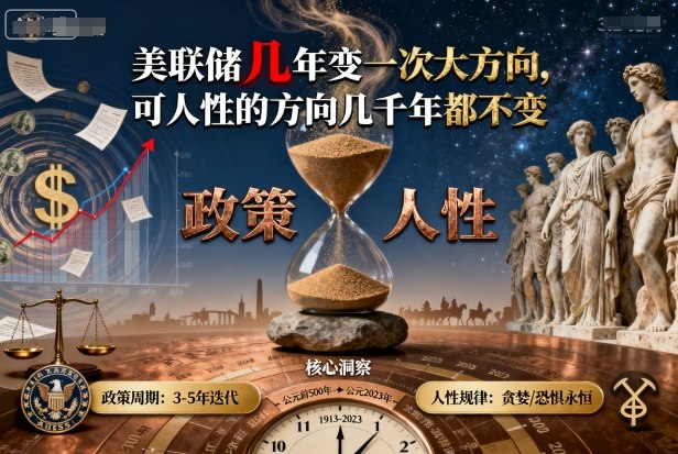 付费文章:美联储几年变一次大方向,可人性的方向几千年都不变-搞薯条网