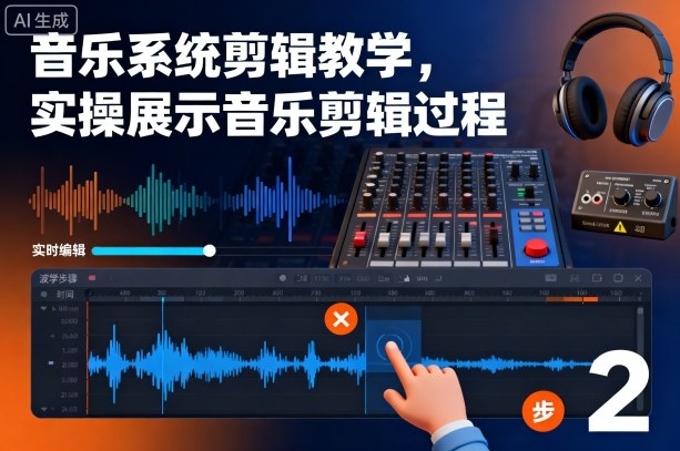 音乐系统剪辑教学,实操展示音乐剪辑过程-搞薯条网
