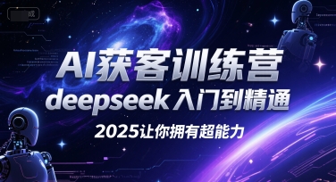 AI获客训练营，deepseek入门到精通，2025让你拥有超能力 - 搞薯条网-搞薯条网