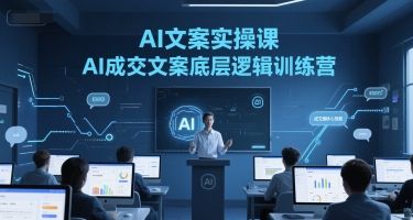 AI文案实操课，AI成交文案底层逻辑训练营 - 搞薯条网-搞薯条网