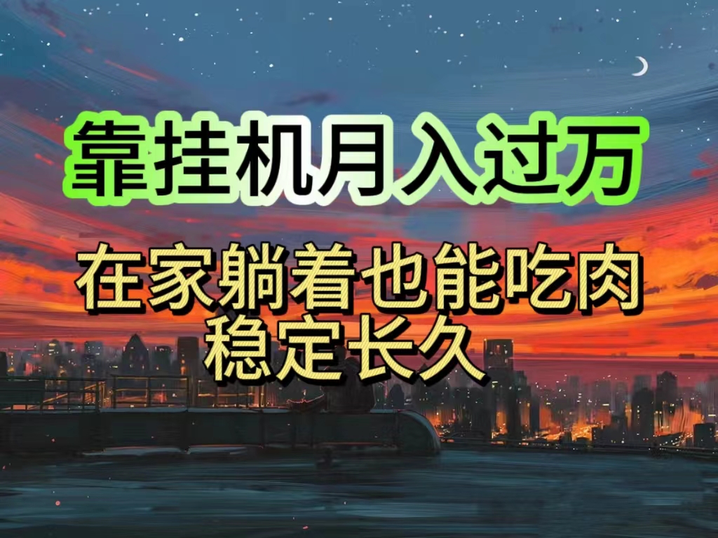 挂机项目日入1000+，躺着也能吃肉，适合宝爸宝妈学生党工作室，电脑手… - 搞薯条网-搞薯条网