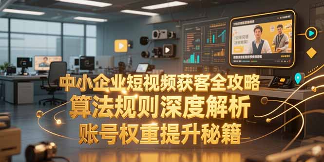 中小企业短视频获客全攻略，算法规则深度解析，账号权重提升秘籍 - 搞薯条网-搞薯条网