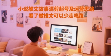 小说推文故事混剪起号及运营思路，看了做推文可以少走弯路 - 搞薯条网-搞薯条网