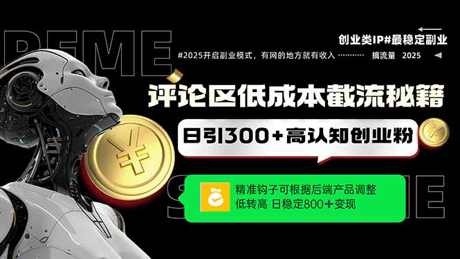 评论区低成本引流秘籍，精准钩子直击用户，单账号日增300+创业粉，日稳… - 搞薯条网-搞薯条网