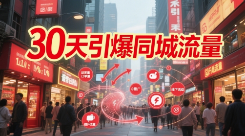 30天引爆同城流量：团购篇 认知篇 流量篇 来客篇 达人篇 老板人设IP篇 投流篇 - 搞薯条网-搞薯条网
