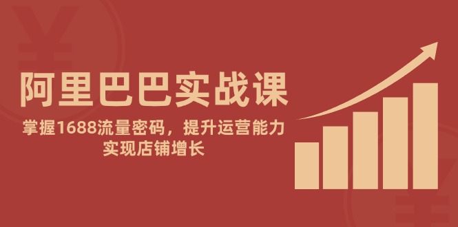 阿里巴巴实战课：掌握1688流量密码，提升运营能力，实现店铺增长 - 搞薯条网-搞薯条网