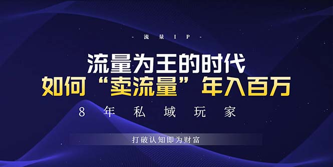 未来如何通过“卖流量”年入百万，跨越一切周期绝对蓝海项目 - 搞薯条网-搞薯条网