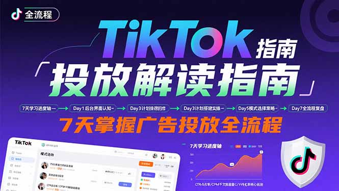 TikTok投放解读指南：后台操作/计划建立/模式选择，7天掌握广告投放全流程 - 搞薯条网-搞薯条网