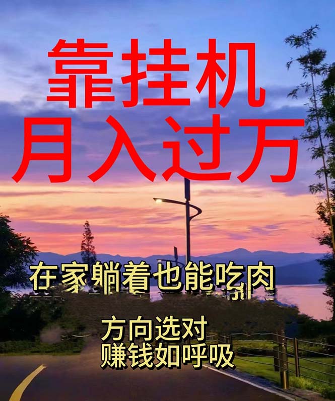 靠挂机，日入1000+，躺着也能吃肉，电脑手机都可挂-路子网