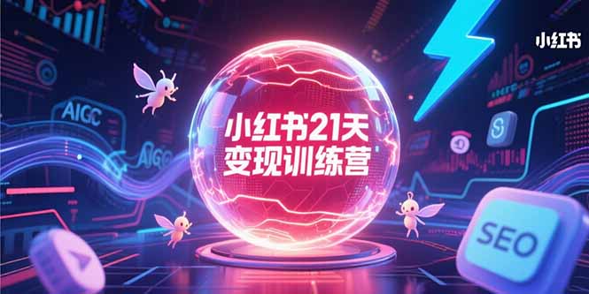 小红书21天变现训练营，AIGC工具高效应用，SEO优化核心技巧 - 搞薯条网-搞薯条网