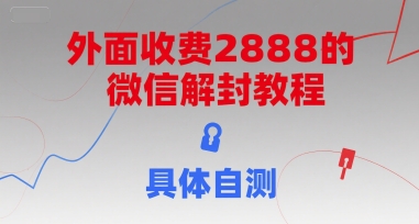 外面收费2888的微信解封教程，具体自测 - 搞薯条网-搞薯条网