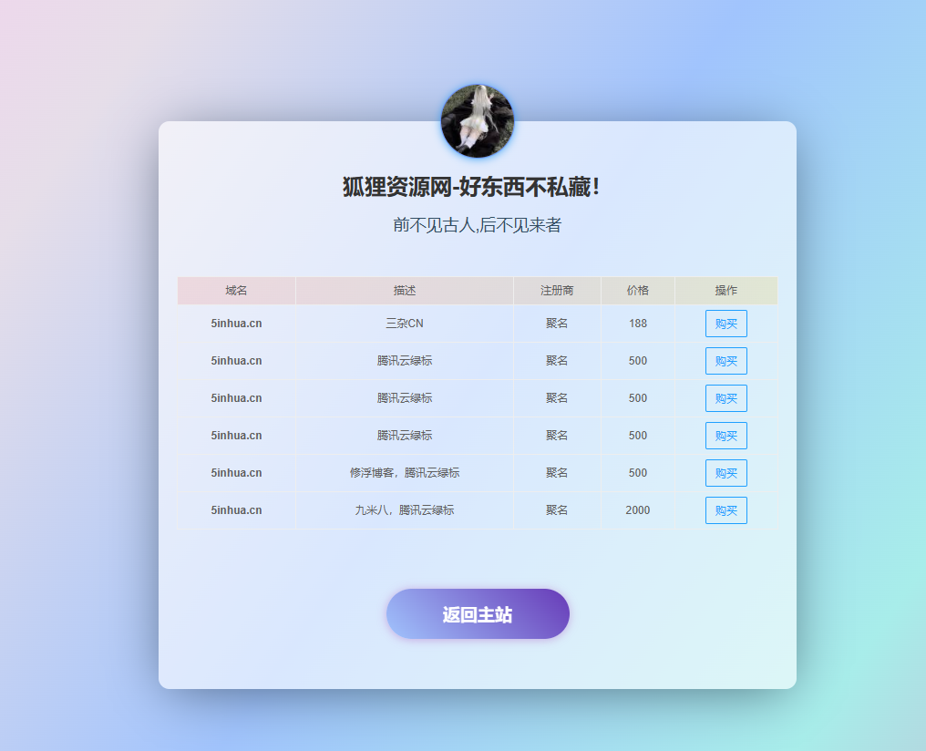 域名出售单页源码 - 搞薯条网-搞薯条网
