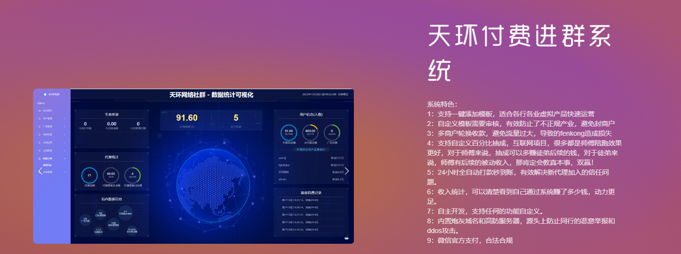 天环付费进群系统V2.0 - 搞薯条网-搞薯条网